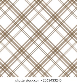 This image features a minimalist plaid pattern with intersecting lines in shades of light lavender and white. The design creates a grid-like appearance with soft, pastel tones