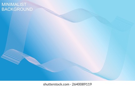 This image features a modern and minimalist background design with soft color tones and elegant curved line elements.