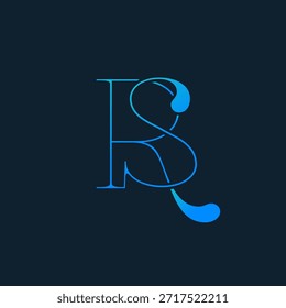 This image features a modern and stylized representation of the letter S, designed with a vibrant blue color on a contrasting dark background. It exemplifies contemporary graphic design principles, making it suitable for branding, logos, and artistic representations. The clean lines and elegant shape convey a sense of professionalism and creativity, appealing to designers and marketers alike.