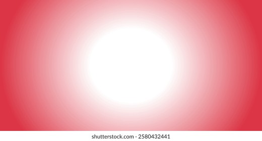 This image features a radial gradient background with a bright white center that gradually fades into a soft red at the edges. The effect is smooth and creates a simple yet elegant design suitable for