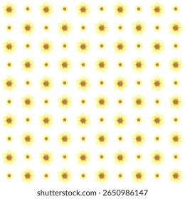 This image features a repeating floral pattern. The pattern consists of evenly spaced