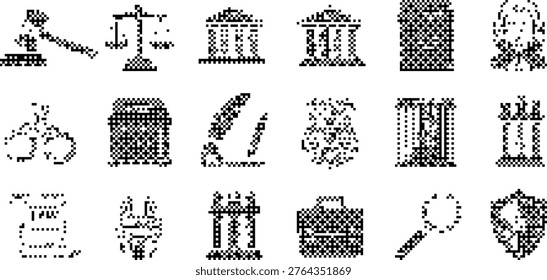 This image features a set of twenty vintage-style icons and symbols arranged in a grid. The icons include various objects such as a bicycle, a bag, a key, and furniture, all rendered in a classic, detailed line art style. These graphics can be used for design projects, presentations, or decoration purposes, providing a nostalgic and artistic touch.