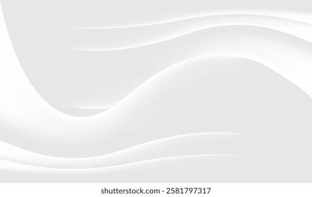 This image features a simple and modern background, noticeable with soft, wavy white lines that give a sense of movement and serenity.