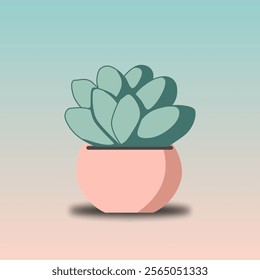 This image features six illustrated potted plants, mostly resembling cacti and succulents, displayed in a grid layout.