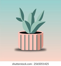 This image features six illustrated potted plants, mostly resembling cacti and succulents, displayed in a grid layout.