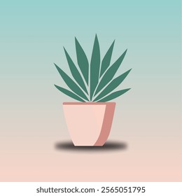 This image features six illustrated potted plants, mostly resembling cacti and succulents, displayed in a grid layout.