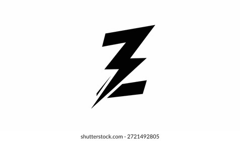 Esta Imagen presenta un diseño de logotipo llamativo y moderno que incorpora la letra Z con un rayo dinámico. La combinación crea un símbolo potente y enérgico adecuado para la tecnología,