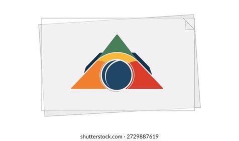 Esta Imagen presenta un logotipo de Diseño gráfico estilizado que incorpora una lente de cámara en forma de triángulo, rodeada de un colorido diseño prismático. El logotipo se coloca sobre un fondo blanco limpio, lo que lo hace destacar como un elemento de identidad visual moderno y creativo. El uso de colores vibrantes y Formas geométricas le da al logotipo una sensación dinámica y artística, lo que lo hace adecuado para una variedad de aplicaciones en diseño, marca y marketing.