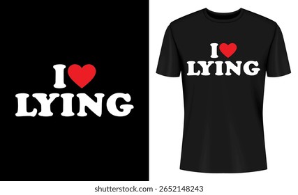Cette Image propose t-shirt, design, maquette, t-shirt, vêtements, vêtements, mode, graphique. J'adore les T-shirts de mensonge