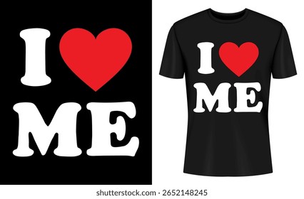 This image features t-shirt, design, mockup, tshirt, template, clothing, apparel, fashion. I Love Me T Shirt Design Mockup