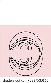 This image features two vertically facing circular arches.