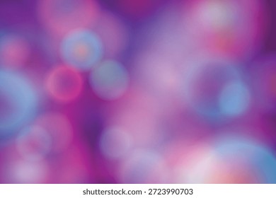 Esta Imagen presenta un fondo vibrante y abstracto con un efecto de desenfoque colorido. Los colores pasan suavemente del rosa al púrpura al azul, creando una atmósfera hipnotizante y de ensueño. Los círculos borrosos añaden profundidad y una sensación de movimiento a la composición.