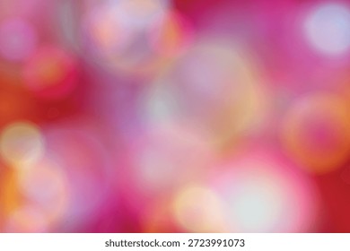 Esta Imagen presenta una composición vibrante y abstracta de luces bokeh. Las luces son borrosas, creando una atmósfera suave y de ensueño. Los colores dominantes son el rosa y el naranja, que se mezclan para producir una sensación cálida y acogedora. El efecto bokeh le da a la Imagen una sensación de profundidad y movimiento, haciéndola visualmente atractiva y artística.
