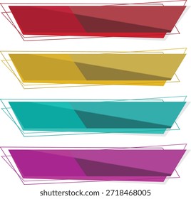 This image features a vibrant and modern graphic design consisting of layered rectangular shapes in different colors, including red, yellow, teal, and purple. The abstract composition creates a dynamic and energetic visual effect, making it perfect for use as a background or design element in various creative projects.