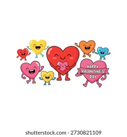 This image features a vintage-style graphic centered on a light cream background. The design consists of a red heart outlined in black, with faint cracks or shading to give it a slightly worn look. Inside the heart, the text "LOVE YOU FOREVER BE MINE" is written in a bold, stylized white font, conveying a romantic and classic message.