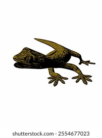 This image is gecko logo vector ilustration design 