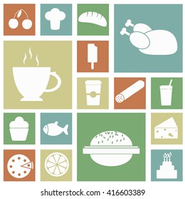 This is image of icons food collage