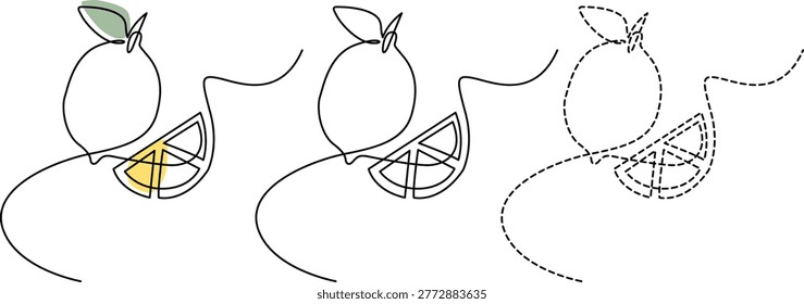 This image illustrates the process of cutting a section from a balloon and showing different stages of its transformation while attached to a string. The first balloon shows a triangular cut-out highlighted in yellow, the second shows the cut-out in black, and the third depicts the balloon with the cut section in a more abstract, dashed outline.