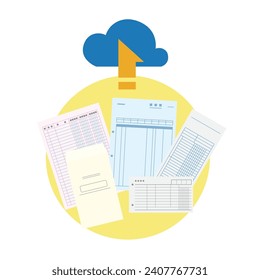 This is an image illustration of electronic ledger storage.