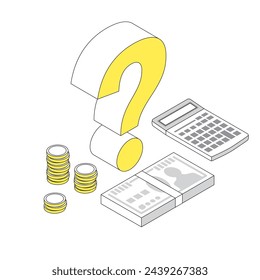 This is an image illustration of price and budget simulation.