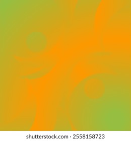 This image is isolated background gardient of green and orange color design 