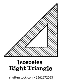 This Image Isosceles Right Triangle All Stock Vector (Royalty Free ...