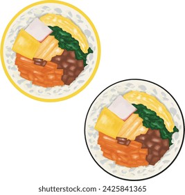 Dieses Bild zeigt Kimbap, eines der koreanischen Lebensmittel.