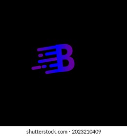 This image is a modification of the letter b , made with gradient colors and effects such as water splashes and a black background