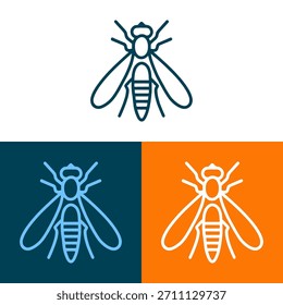 Esta Imagen presenta una representación simplificada de un insecto, ilustrado en un estilo lineal. El diseño utiliza diferentes Gradientes de color contra diferentes tonos de fondo. Adecuado para diversas aplicaciones, enfatiza líneas limpias y una estética moderna, ideal para ilustrar conceptos a través de diversas plataformas creativas y comerciales.