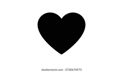 Esta Imagen presenta un llamativo corazón negro en silueta, creando un fuerte impacto visual.