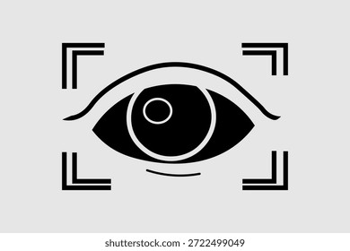 This image represents biometric scanning or computer vision.