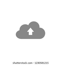 This image represents a cloud upload  icon. Vector Eps 10