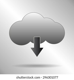 This image represents a cloud upload with apps illustration. Cloud Apps