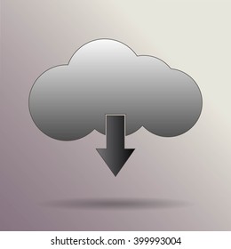 This image represents a cloud upload with apps illustration. Cloud Apps