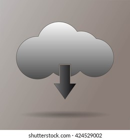 This image represents a cloud upload with apps illustration. Cloud Apps