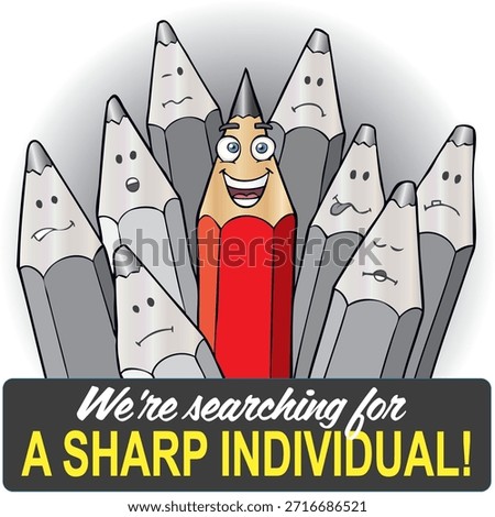 This image represents a recruitment or hiring message with the phrase “We are searching for a sharp individual.” It conveys the idea of seeking a talented, motivated, and capable professional to join a team or organization. The concept emphasizes intelligence, skills, ambition, and career growth, making it suitable for job advertisements, corporate hiring campaigns, human resources materials, and professional recruitment marketing.