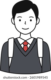 This image is a Schoolboy Illustration