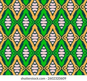 This image is seamles pattern background design with ornament motif 