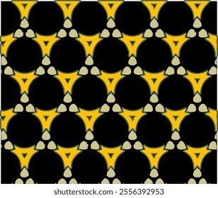 This image is seamles pattern ornament design with gardient powerful color 