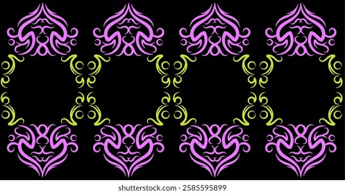 This image is seamles pattern ornament motif background design 