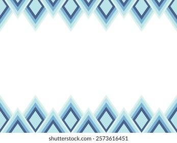 This image showcases a graphic pattern with repeating geometric shapes, primarily in green and white. The design features symmetrical and orderly arrangements of shapes, using intricate lines and form