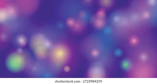 Esta Imagen muestra una fascinante escena cósmica con una mezcla de tonos morados y azules. El fondo está lleno de luz suave y brillante que irradia una sensación de tranquilidad y misterio. Dispersas por toda la Imagen hay varias luces bokeh de diferentes tamaños, añadiendo profundidad y dimensión a la composición general. La calidad etérea de la Imagen evoca una sensación de serenidad y asombro.