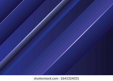 This image showcases a modern abstract design featuring diagonal lines in varying shades of dark blue. The gradient effect creates depth and a sleek, professional look.