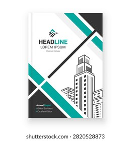 This image showcases a professional and modern company brochure or annual report template cover. It features a clean, minimalist design with a striking teal and charcoal color scheme. Geometric patterns with bold diagonal lines create a dynamic visual, while a line-art illustration of a city skyline at the bottom adds a corporate and business-like touch. The layout is designed to be clear and informative, suitable for presenting company performance, data, and strategy. It is a versatile template that can be customized for various industries and business types, emphasizing a forward-looking and innovative approach. The overall aesthetic is polished and trustworthy, making it ideal for investor relations, client presentations, and corporate communications.

#BrochureDesign #CompanyAnnualReport #CorporateIdentity #TealDesign #ProfessionalBrochure #ModernDesign #BusinessTemplate #MarketingMaterial #CorporateCommunication #FinancialReport #AnnualReview #BusinessStrategy #CompanyOverview #ReportLayout #CorporateDesign #CreativeLayout #MarketAnalysis #DataPresentation #PerformanceReport #CompanyProfile #StrategicPlanning #BusinessDocument #ProfessionalTemplate #CompanyVision #BusinessBrochure