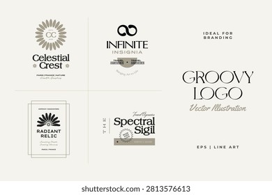 This image showcases a selection of contemporary logo designs, ideal for businesses and brands looking for a modern visual identity. The logos feature a range of styles, from simple typography to intricate illustrations, all presented in a clean and minimalist aesthetic. The designs are versatile and can be used for various applications, including business cards, letterheads, and digital platforms. The logos are created in vector format, ensuring high-quality resolution and scalability. This collection offers a great starting point for companies seeking to establish a strong brand presence and create a lasting impression on their target audience.