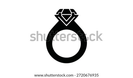 This image showcases a sophisticated diamond ring design, notable for its clean silhouette style.