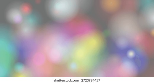 Dieses Bild zeigt eine lebendige Anzeige von bunten Lichtern. Die Lichter sind in einem Muster mit verschiedenen Farbtönen angeordnet, darunter Rot, Blau, Grün und Gelb. Der Gesamteffekt ist eine faszinierende Farbmischung, die eine festliche und lebendige Atmosphäre schafft. Die Lichter sind unscharf und geben ein Gefühl von Bewegung und Energie.