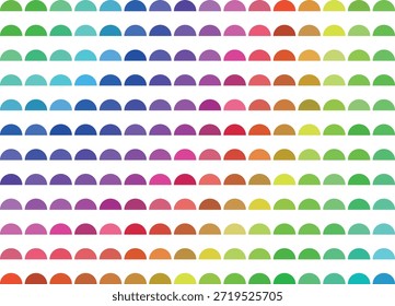 Esta Imagen muestra un patrón visualmente llamativo compuesto de numerosas Formas hexagonales, dispuestas en forma de rejilla. Los hexágonos están coloreados en un gradiente que transita suavemente a través de los colores del arco iris, creando un efecto visual armonioso y cautivador. El patrón se coloca sobre un fondo blanco limpio, lo que mejora la vitalidad de los colores y se suma al atractivo estético general.