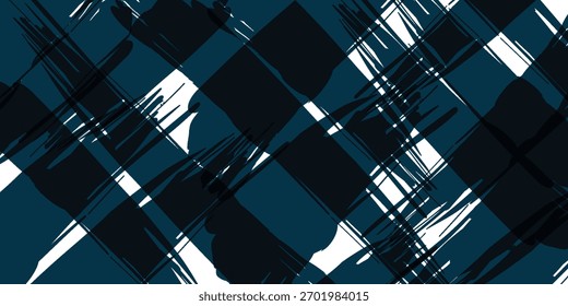 Esta Imagen muestra un patrón geométrico abstracto azul y blanco con líneas diagonales y Formas cuadradas, dando un efecto moderno, artístico y texturizado al fondo