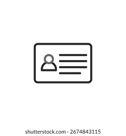 This image shows an identification card representing personal recognition and access. It symbolizes authentication, security, and verification for data and details, making it ideal for depicting